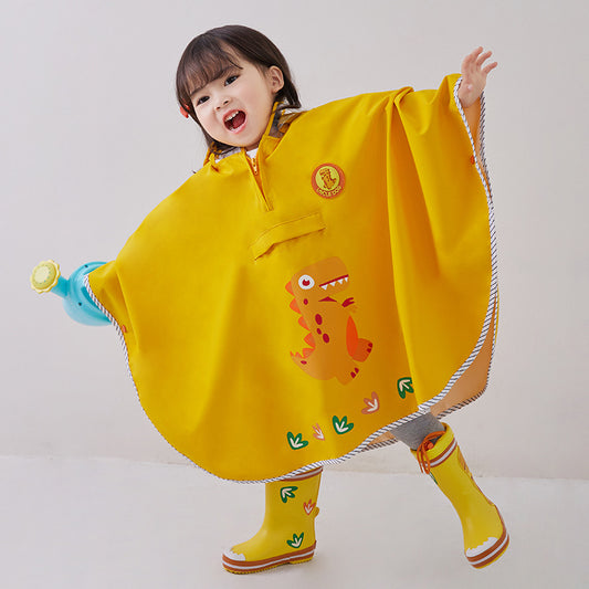 Y037韓版斗篷式超萌小恐龍兒童雨衣(送可愛收納袋)2305